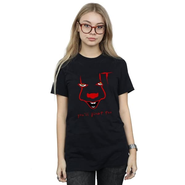 It Womens/Ladies Pennywise Float Cotton Boyfriend T-Shirt