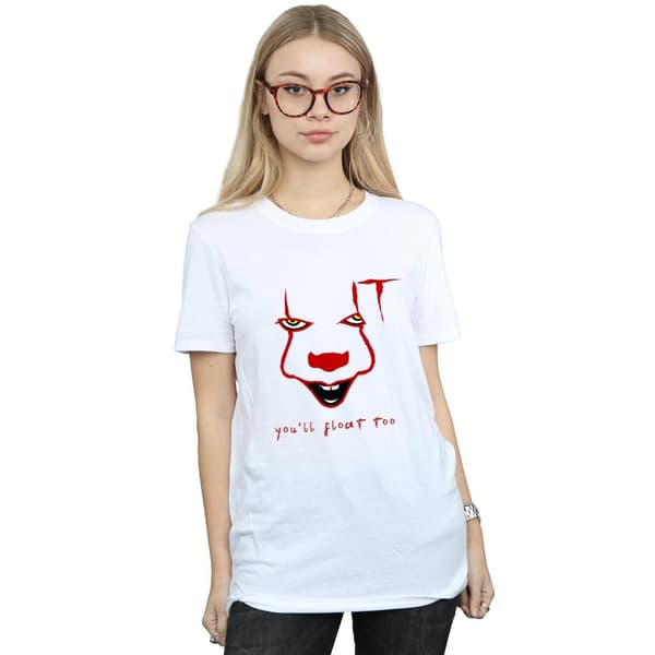 It Womens/Ladies Pennywise Float Cotton Boyfriend T-Shirt