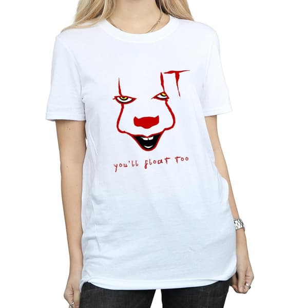 It Womens/Ladies Pennywise Float Cotton Boyfriend T-Shirt