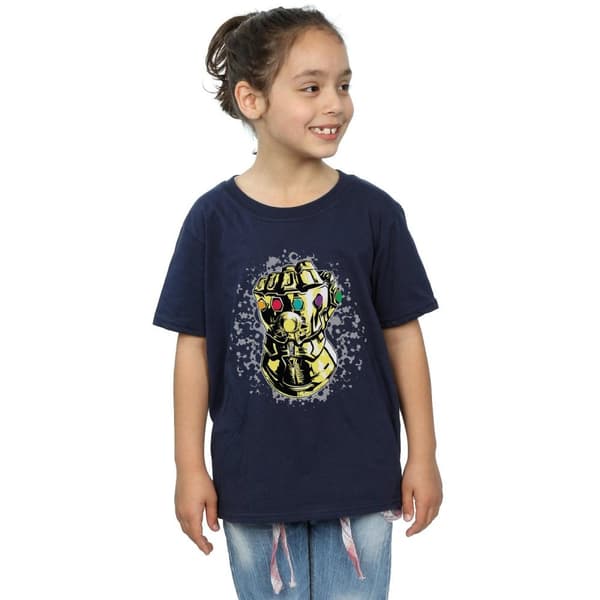 Marvel Girls Avengers Infinity War Thanos Fist Cotton T-Shirt