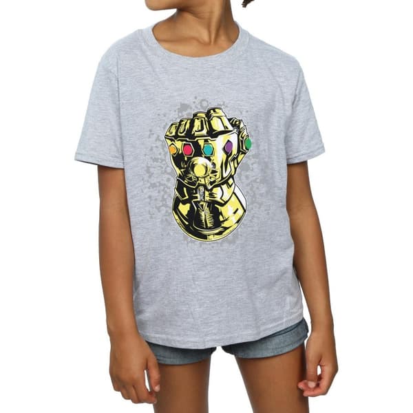Marvel Girls Avengers Infinity War Thanos Fist Cotton T-Shirt