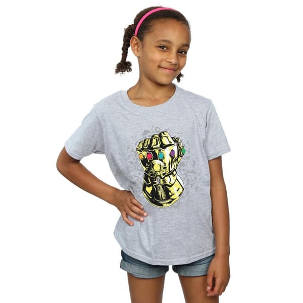 Marvel Girls Avengers Infinity War Thanos Fist Cotton T-Shirt