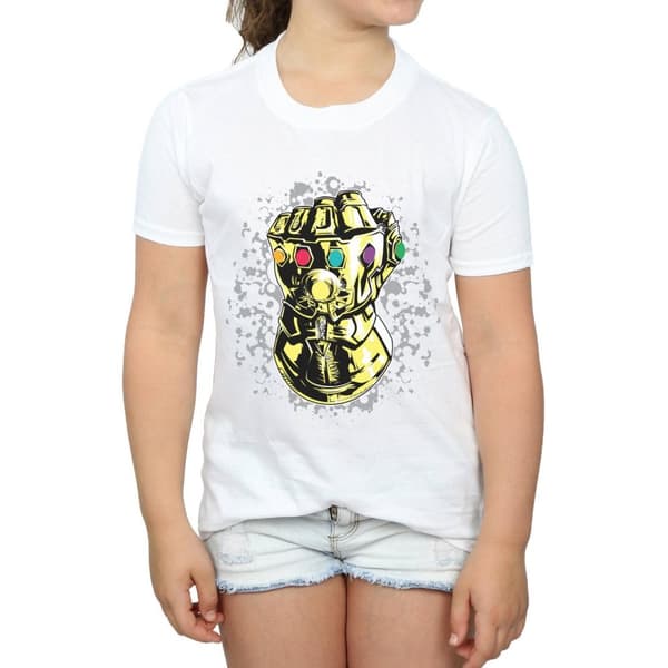 Marvel Girls Avengers Infinity War Thanos Fist Cotton T-Shirt
