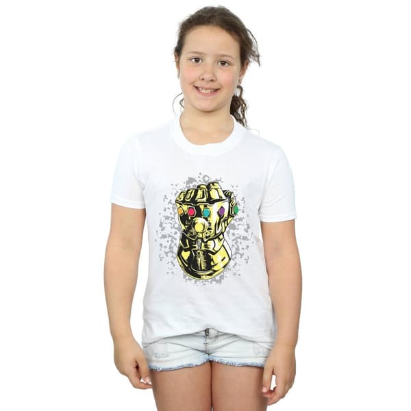 Marvel Girls Avengers Infinity War Thanos Fist Cotton T-Shirt