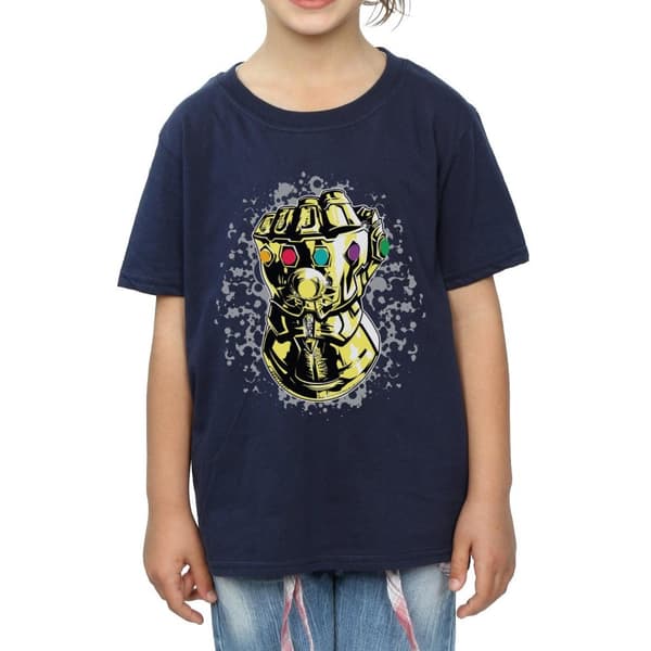 Marvel Girls Avengers Infinity War Thanos Fist Cotton T-Shirt