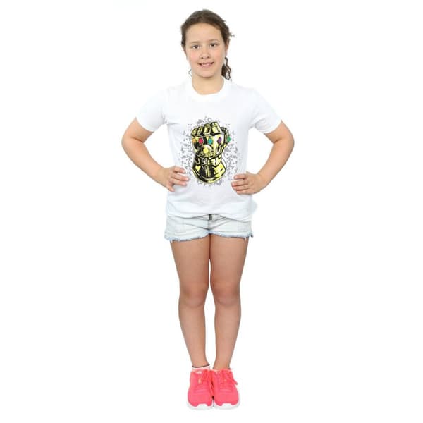 Marvel Girls Avengers Infinity War Thanos Fist Cotton T-Shirt
