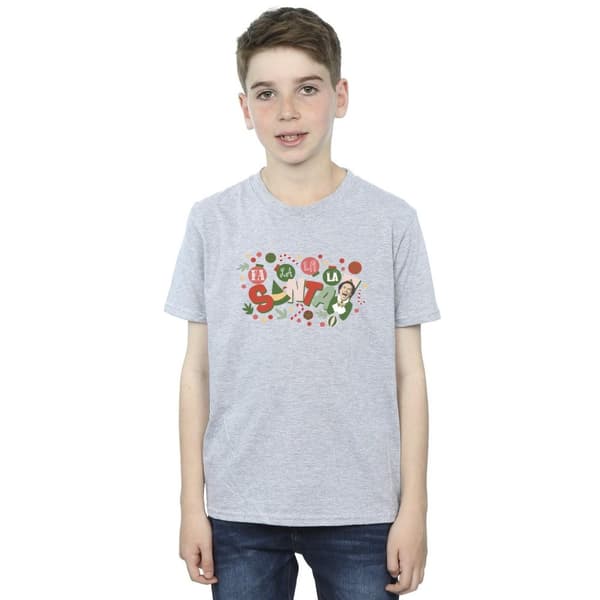 Elf T-shirt för pojkar Santa Fa La La