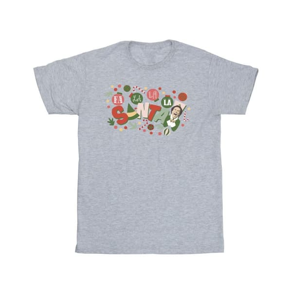 Elf T-shirt för pojkar Santa Fa La La