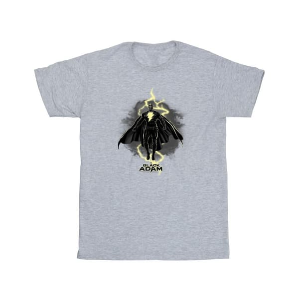 DC Comics Boys Black Adam Hovering Bolt T-Shirt