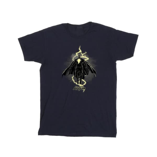 DC Comics Boys Black Adam Hovering Bolt T-Shirt