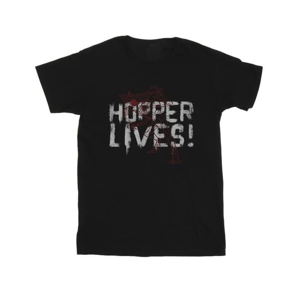 Netflix Girls Stranger Things Hoppers Live Cotton T-Shirt