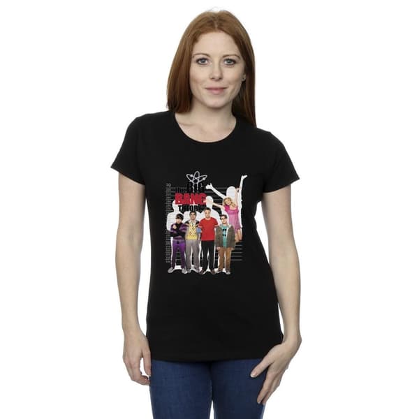 The Big Bang Theory Womens/Ladies IQ Group Cotton T-Shirt