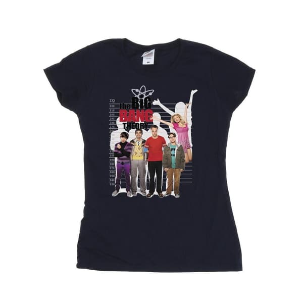 The Big Bang Theory Womens/Ladies IQ Group Cotton T-Shirt