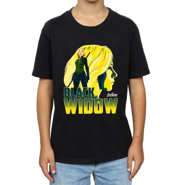 Marvel Boys Avengers Infinity War Black Widow Character T-Shirt