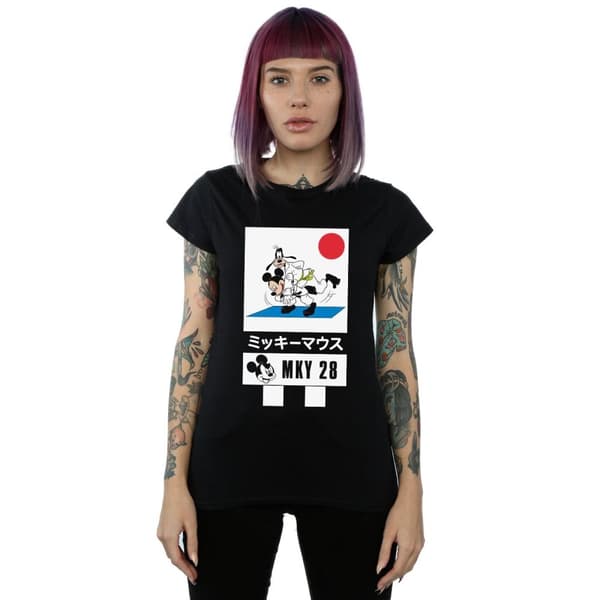 Disney Dam/Tjej Mickey And Goofy Karate T-shirt i bomull