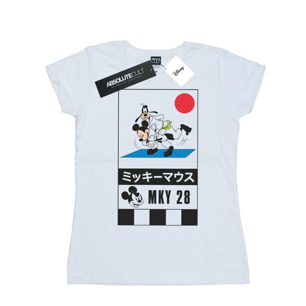 Disney Dam/Tjej Mickey And Goofy Karate T-shirt i bomull