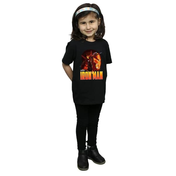 Marvel Girls Avengers Infinity War Iron Man Character Cotton T-Shirt
