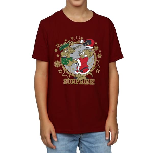 Tom And Jerry T-shirt med julöverraskning för pojkar