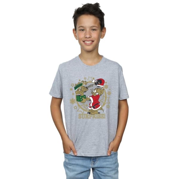 Tom And Jerry T-shirt med julöverraskning för pojkar