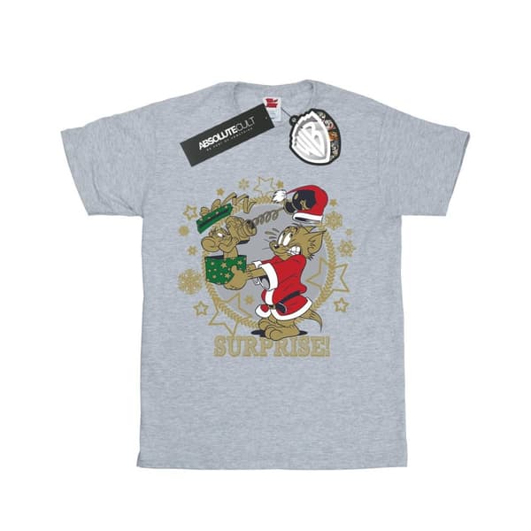 Tom And Jerry T-shirt med julöverraskning för pojkar
