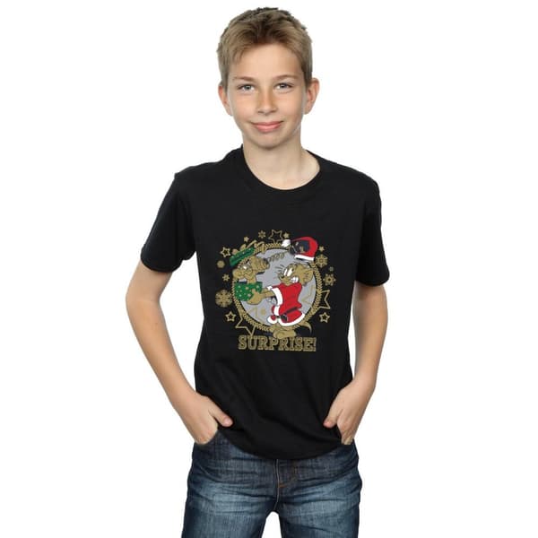 Tom And Jerry T-shirt med julöverraskning för pojkar