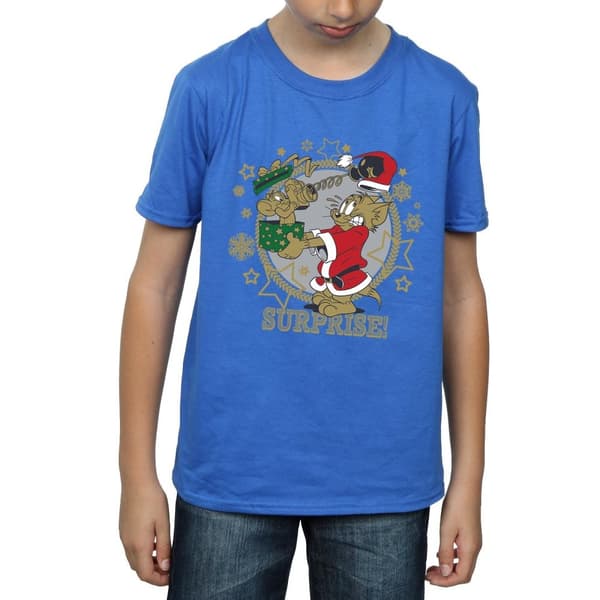 Tom And Jerry T-shirt med julöverraskning för pojkar