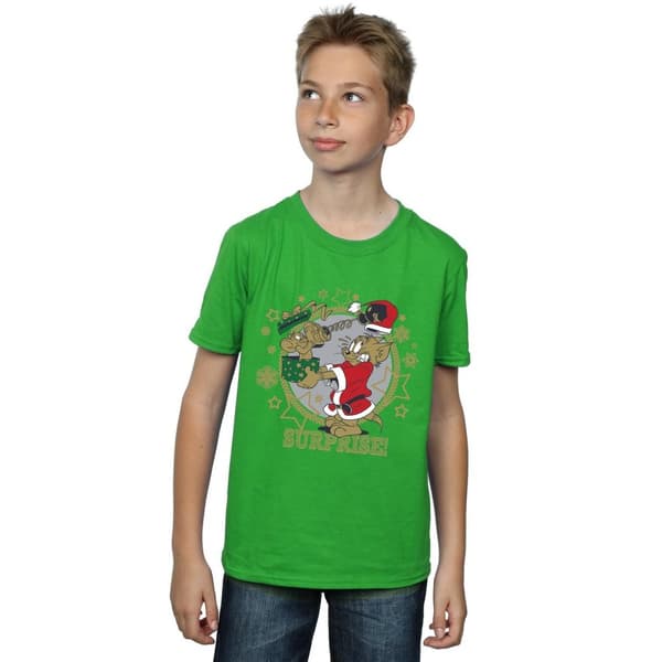 Tom And Jerry T-shirt med julöverraskning för pojkar