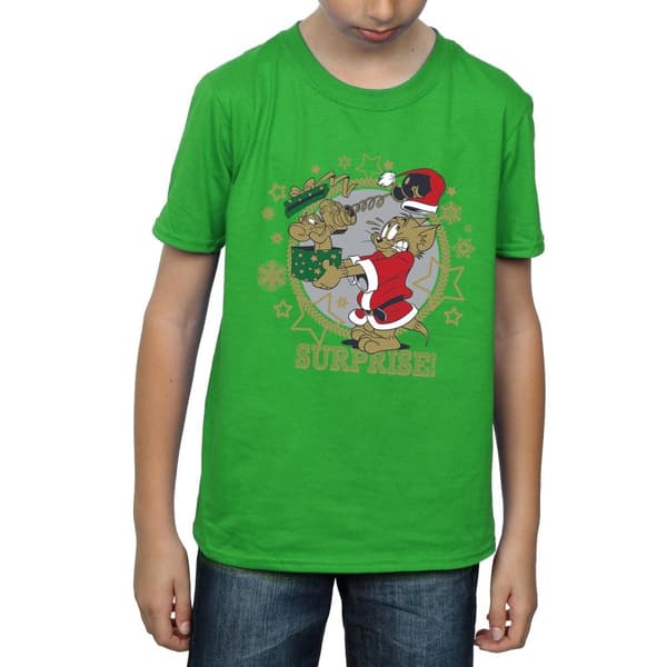 Tom And Jerry T-shirt med julöverraskning för pojkar