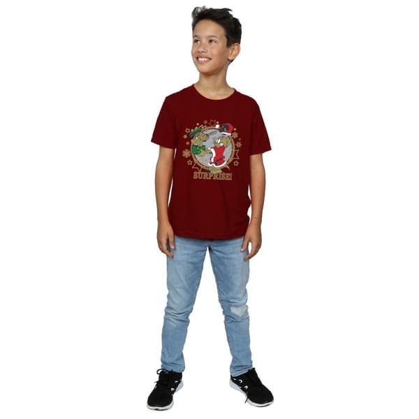 Tom And Jerry T-shirt med julöverraskning för pojkar
