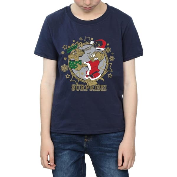 Tom And Jerry T-shirt med julöverraskning för pojkar