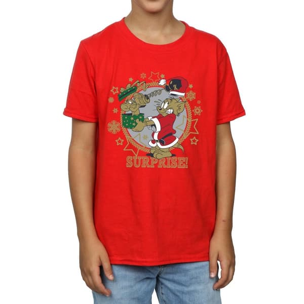 Tom And Jerry T-shirt med julöverraskning för pojkar