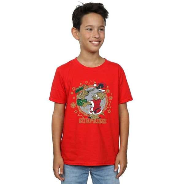 Tom And Jerry T-shirt med julöverraskning för pojkar