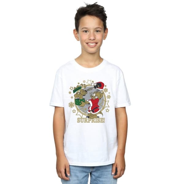 Tom And Jerry T-shirt med julöverraskning för pojkar