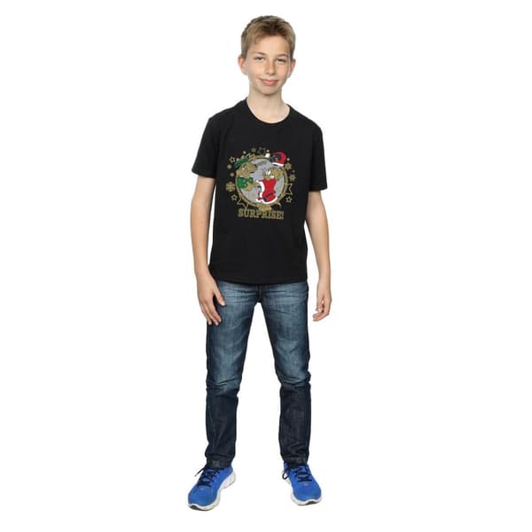 Tom And Jerry T-shirt med julöverraskning för pojkar