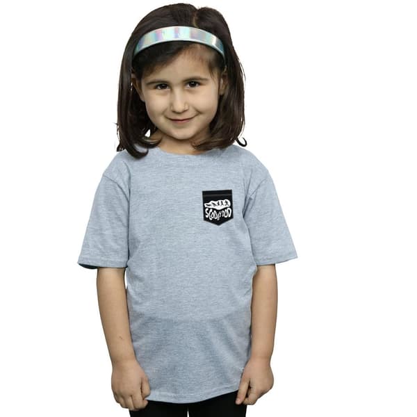Scooby Doo Girls Faux Pocket Cotton T-Shirt