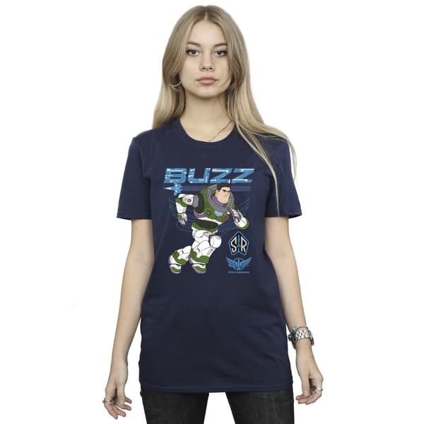 Disney Dam/Lady Lightyear Buzz Run To Action Boyfriend T-shirt i bomull
