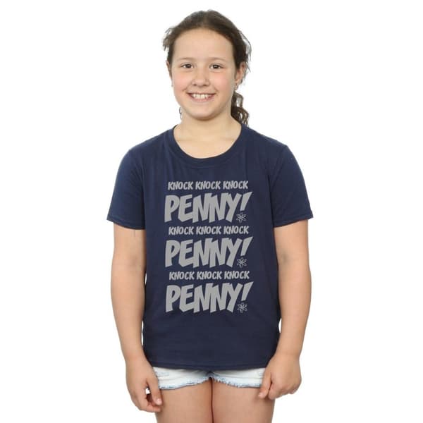 The Big Bang Theory Flickor Sheldon Knock Knock Penny T-shirt i bomull