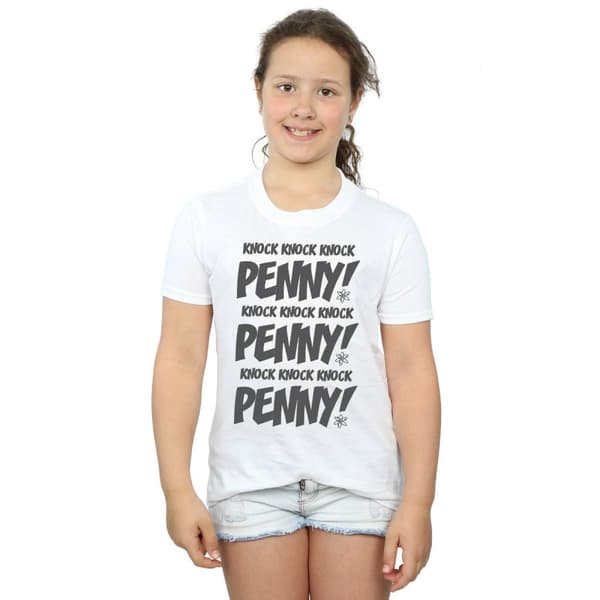 The Big Bang Theory Flickor Sheldon Knock Knock Penny T-shirt i bomull