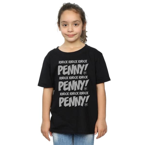 The Big Bang Theory Flickor Sheldon Knock Knock Penny T-shirt i bomull