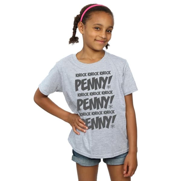 The Big Bang Theory Flickor Sheldon Knock Knock Penny T-shirt i bomull