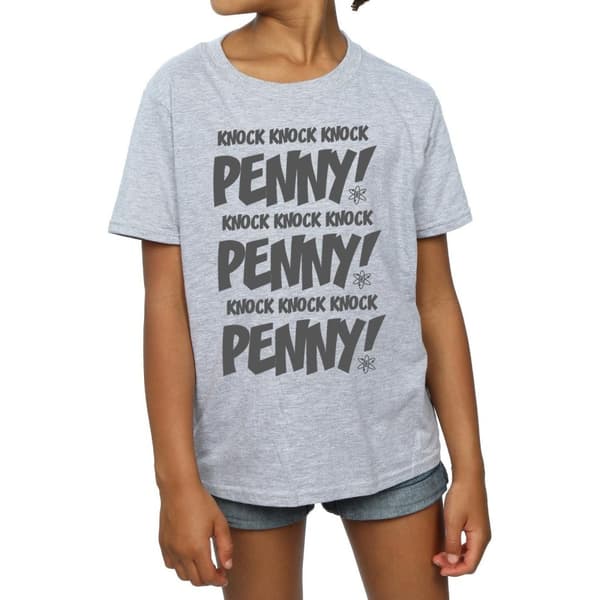 The Big Bang Theory Flickor Sheldon Knock Knock Penny T-shirt i bomull
