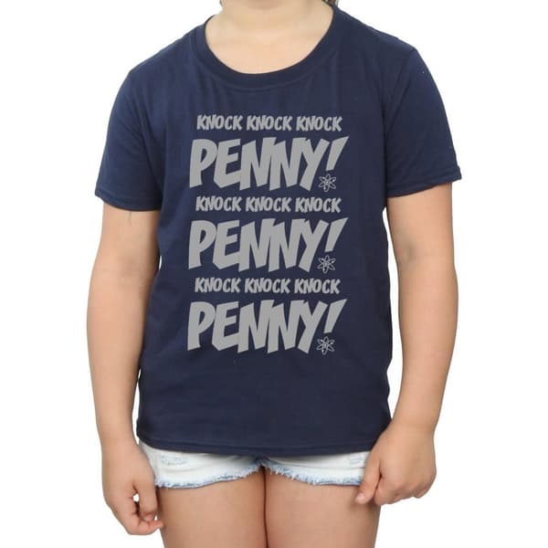 The Big Bang Theory Flickor Sheldon Knock Knock Penny T-shirt i bomull