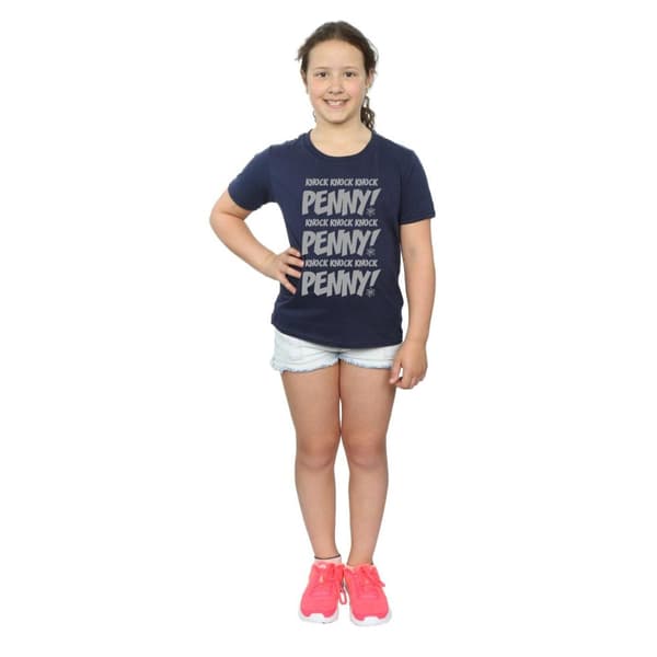 The Big Bang Theory Flickor Sheldon Knock Knock Penny T-shirt i bomull
