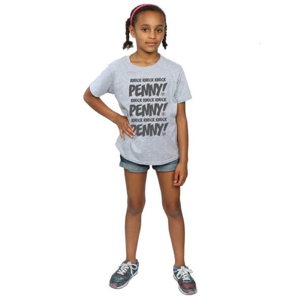 The Big Bang Theory Flickor Sheldon Knock Knock Penny T-shirt i bomull