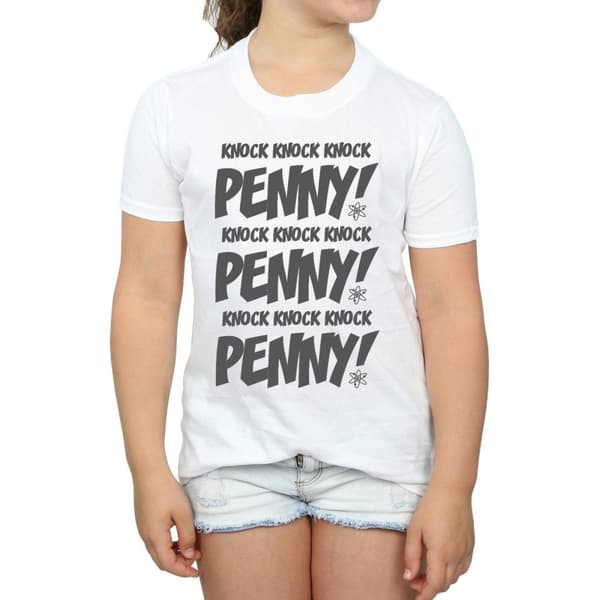 The Big Bang Theory Flickor Sheldon Knock Knock Penny T-shirt i bomull