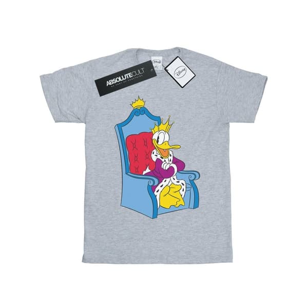 Disney Donald Duck King Donald T-shirt i bomull för flickor