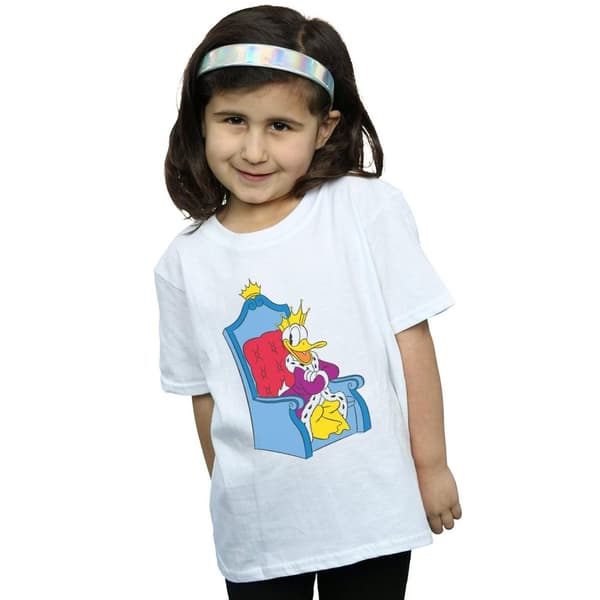 Disney Donald Duck King Donald T-shirt i bomull för flickor