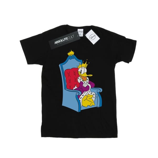 Disney Donald Duck King Donald T-shirt i bomull för flickor