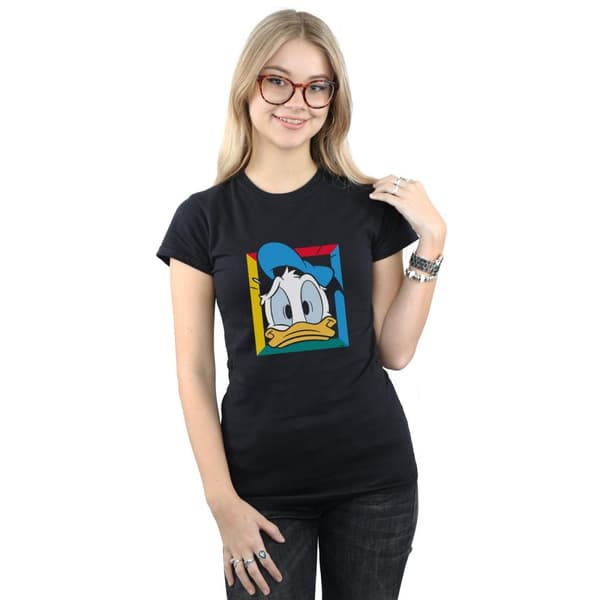 Disney Womens/Ladies Donald Duck Panicked Cotton T-Shirt