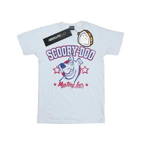 Scooby Doo Collegiate Mystery Inc Boyfriend T-shirt i bomull för damer/damer